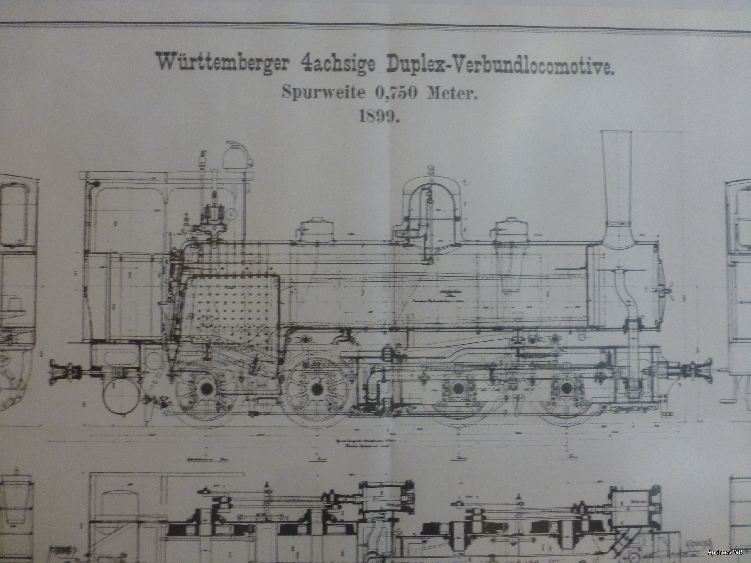 Württemberger 4achsige Duplex Verbundloccomotive