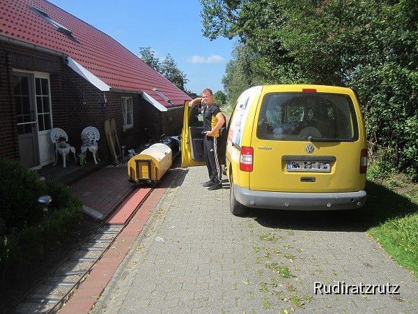 Postzug im Einsatz