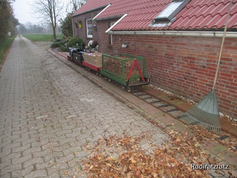 Laubwaggon im Einsatz