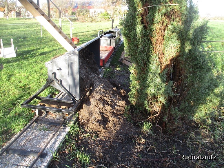 Erdtransport, Entladestelle Süd-End