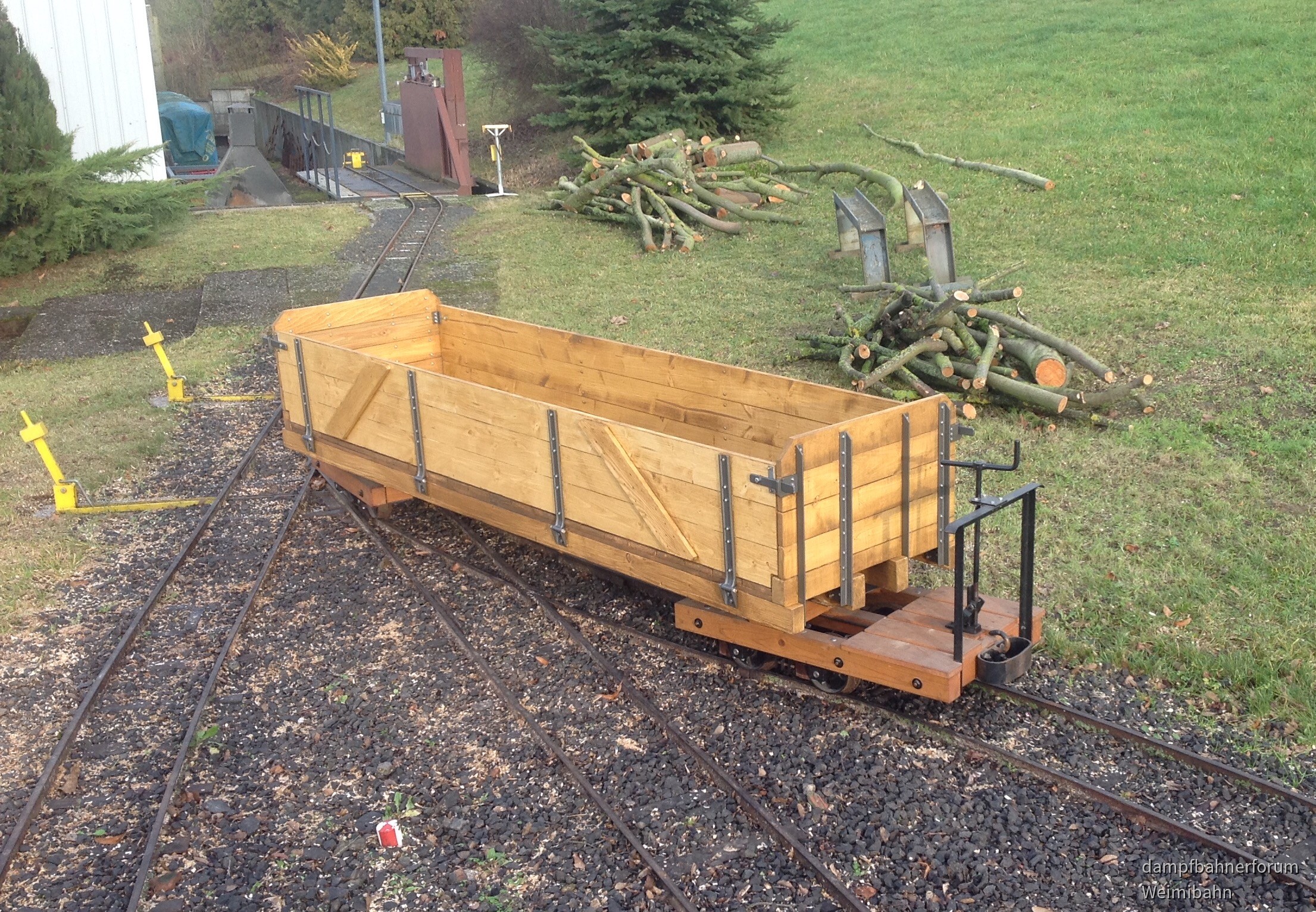 Kastenwagen einer Landwirtschaftsbahnen