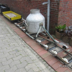 Testfahrt mit "Schwertransporter"(zukünftiger Wassertransport zur Pferdetränke)